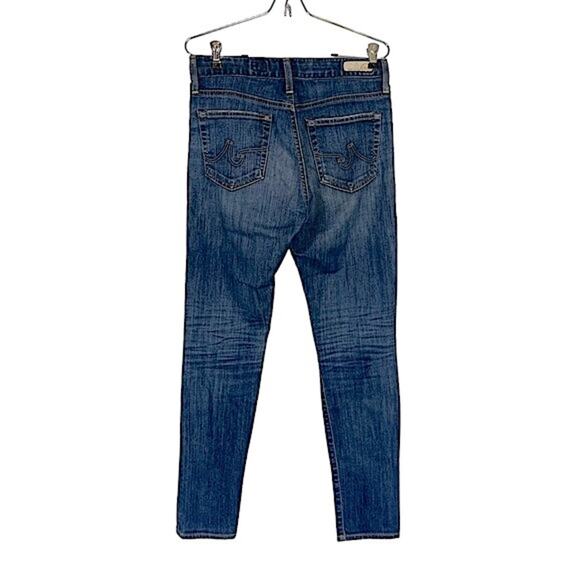AG Adriano Goldschmied Farrah High Rise Skinny Denim Jeans Blue Size 28 - Picture 6 of 12